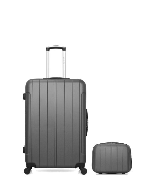 Lot Valise & Vanity L/K Napoli 75cm/23cm gris foncé