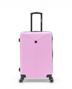 Set van 2 M/S Gaite 66,5 cm/56,5 cm roze weekend- en cabinekoffers