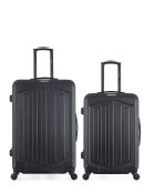 Set van 2 grote en weekendkoffers L/M Hagen 75cm/65cm zwart