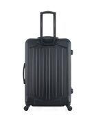 Set van 2 grote en weekendkoffers L/M Hagen 75cm/65cm zwart