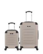 Set van 2 M/XXS Opera 65cm/46cm beige weekend- en hutkoffers
