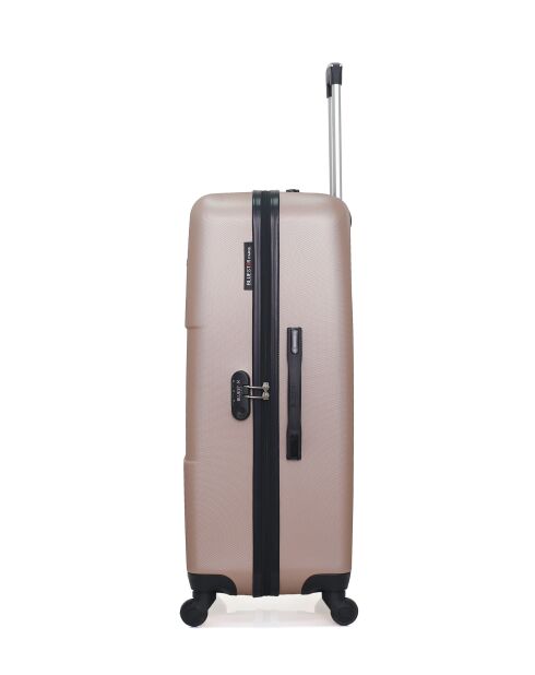 Set mit 2 großen Koffern und Wochenendkoffern L/M Miami 75cm/65cm rotgold
