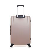 Set mit 2 großen Koffern und Wochenendkoffern L/M Miami 75cm/65cm rotgold