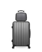 Lot Valise & Vanity M/K Napoli 65cm/23cm gris foncé