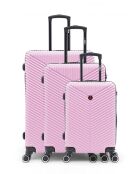 Set van 3 L/M/S Gaite 75 cm/66,5 cm/56,5 cm roze koffers