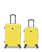 2er-Set M/S Gaite 66,5 cm/56,5 cm gelbe Wochenend- und Kabinenkoffer