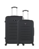 Set mit 2 großen Koffern und Wochenendkoffern L/M Opera 75cm/65cm schwarz