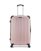 Lot de 2 valises Grand format et Weekend L/M Madrid 75cm/65cm rose doré
