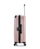 Lot de 2 valises Grand format et Weekend L/M Madrid 75cm/65cm rose doré