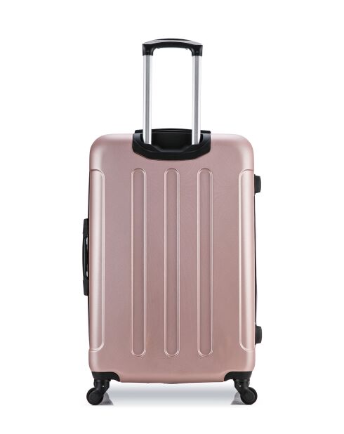 Set mit 2 großen Koffern und Wochenendkoffern L/M Madrid 75cm/65cm roségold