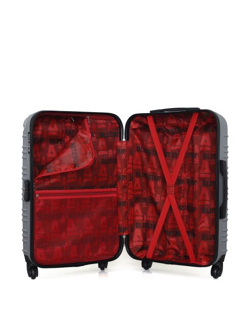 Lot de 2 valises Weekend et Cabine M/S Lima 55cm/55cm grises