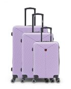 Set van 3 L/M/S Gaite paarse koffers van 75 cm/66,5 cm/56,5 cm