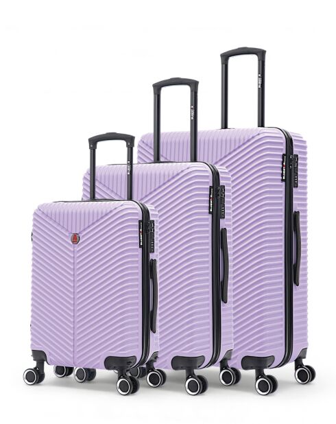 Set mit 3 L/M/S Gaite 75cm/66,5cm/56,5cm lila Koffern