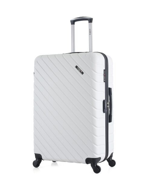 Set van 3 grote koffers, weekend en cabine L/M/XXS Cite 75cm/46cm/65cm wit