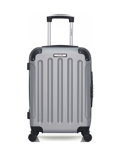 Lot de 2 valises Weekend et Cabine M/S Madrid 65cm/55cm grises