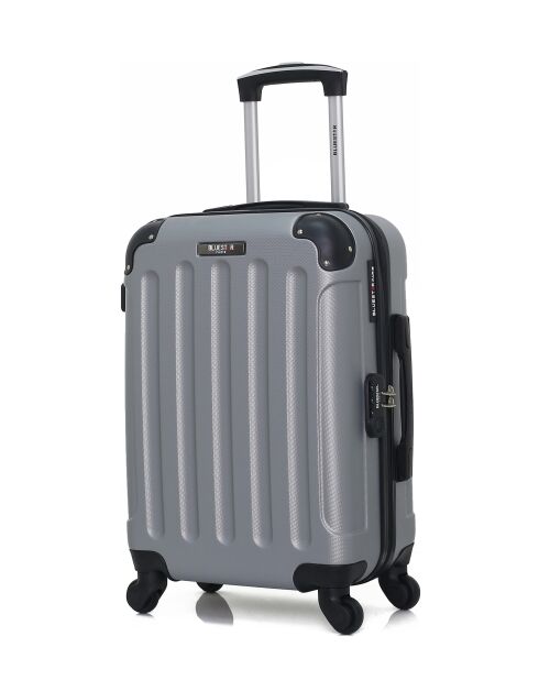 Lot de 2 valises Weekend et Cabine M/S Madrid 65cm/55cm grises