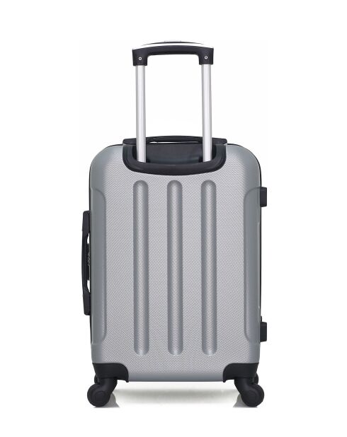 Lot de 2 valises Weekend et Cabine M/S Madrid 65cm/55cm grises