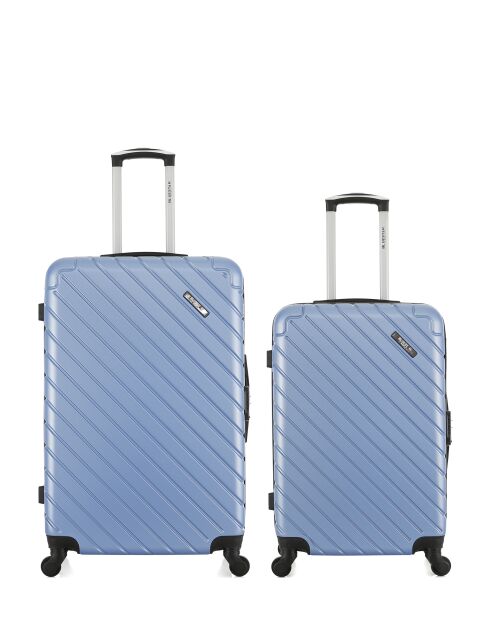 Set mit 2 großen Koffern und Wochenendkoffern L/M Cite 75cm/65cm goldblau