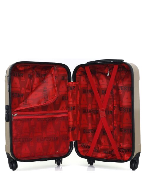 Set di 2 valigie grandi e cabina L/XXS Madrid 75 cm/46 cm beige