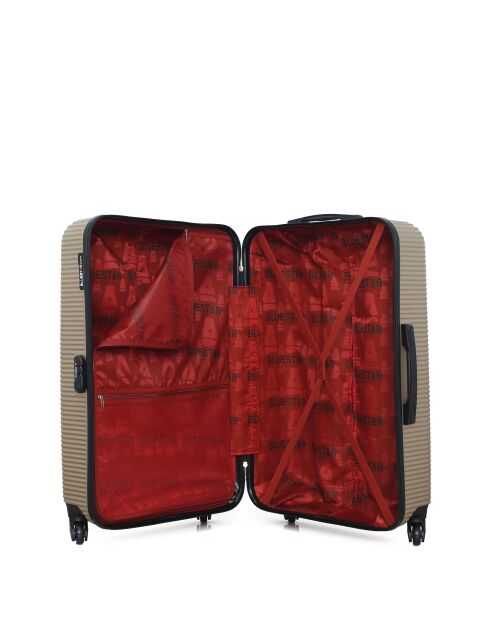 Set di 2 valigie grandi e Weekend L/M London 75 cm/65 cm beige