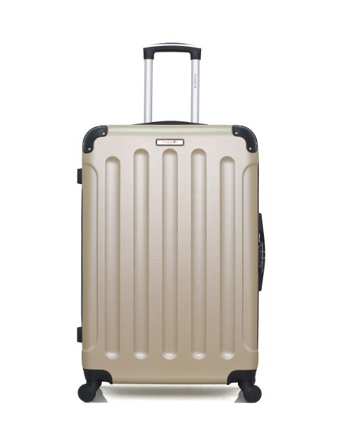 Set van 2 grote en weekendkoffers L/M Madrid 75 cm/65 cm beige