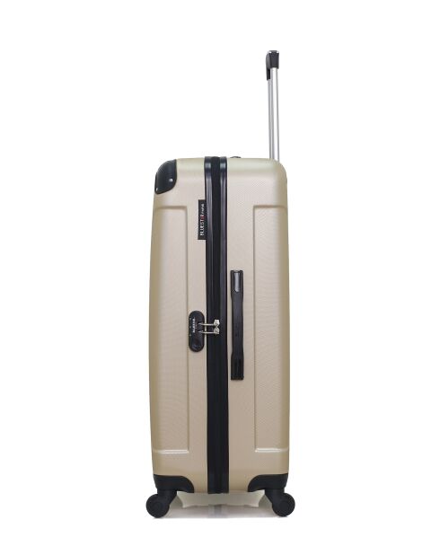 Set van 2 grote en weekendkoffers L/M Madrid 75 cm/65 cm beige