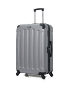 Lot de 2 valises Grand format et Weekend L/M Madrid 75cm/65cm grises