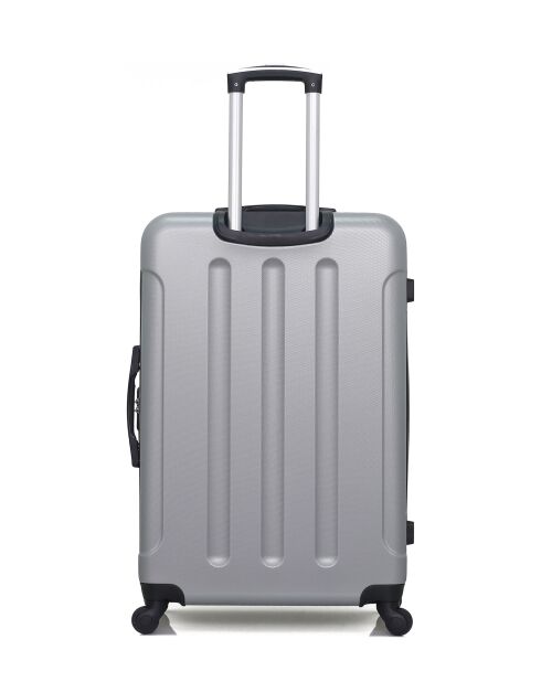 Lot de 2 valises Grand format et Weekend L/M Madrid 75cm/65cm grises