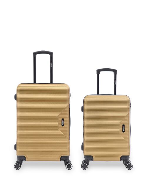 2er-Set M/S Wagram Wochenend- und Kabinenkoffer 66,5 cm/56,5 cm, dunkelbeige