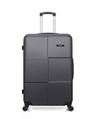 Set mit 2 großen Koffern und Wochenendkoffern L/M Miami 75cm/65cm dunkelgrau