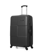 Set mit 2 großen Koffern und Wochenendkoffern L/M Miami 75cm/65cm dunkelgrau