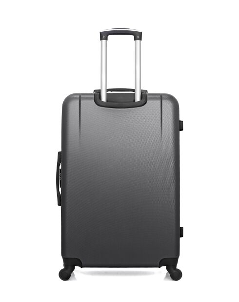 Set mit 2 großen Koffern und Wochenendkoffern L/M Miami 75cm/65cm dunkelgrau