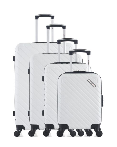 Set van 4 koffers „books Read me” L/M/S/XXS Cite-M 75 cm/65 cm/55 cm/46 cm wit L/M/S/XXS Cite-M