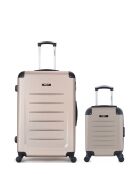 Set van 2 grote koffers en cabine L/XXS Opera 75cm/46cm beige