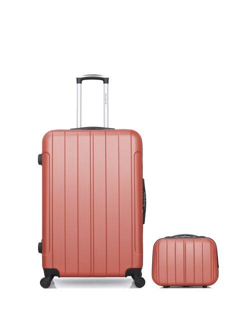Lot Valise & Vanity L/K Napoli 75cm/23cm corail