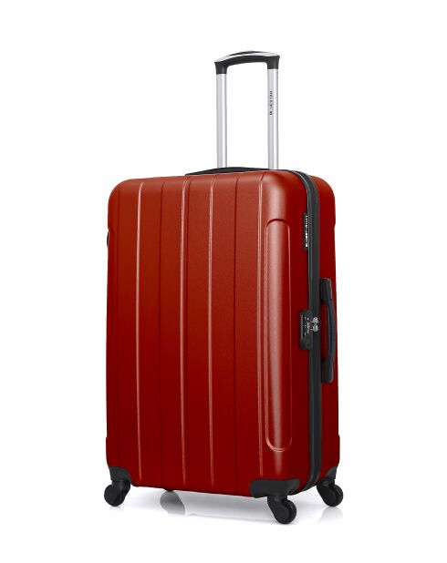 Set mit 2 großen und Wochenendkoffern L/M Napoli 75cm/65cm rot