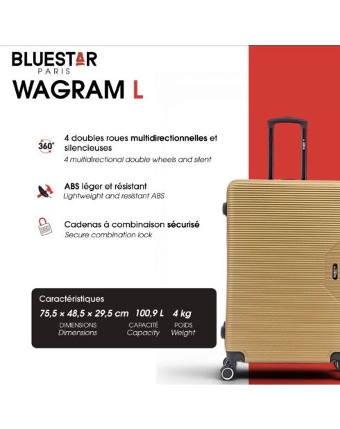 Valise Long Séjour Wagram 75,5 cm marine