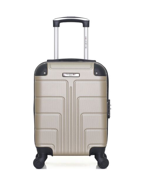 Set mit 2 M/XXS Ottawa 65cm/46cm beigefarbenen Wochenend- und Kabinenkoffern