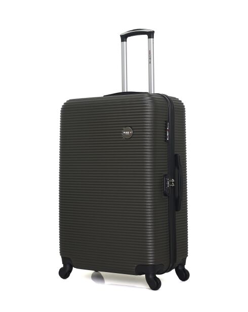Set mit 2 großen und Wochenendkoffern L/M London 75cm/65cm dunkelgrau