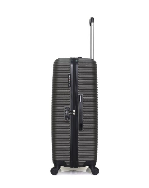 Set mit 2 großen und Wochenendkoffern L/M London 75cm/65cm dunkelgrau