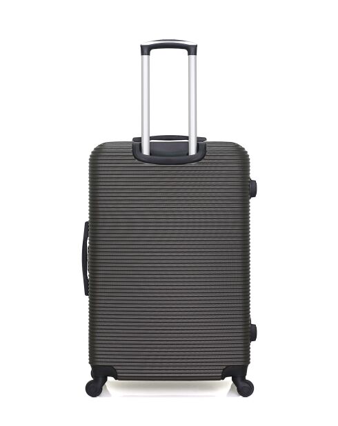 Set mit 2 großen und Wochenendkoffern L/M London 75cm/65cm dunkelgrau