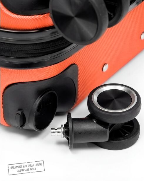 Set mit 2 großen Koffern und Wochenendkoffern L/M Gaite 75cm/66,5 cm orange