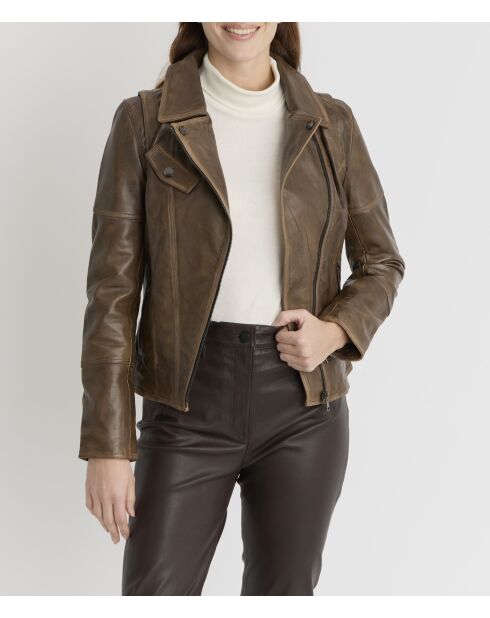 Blouson en cuir Lovely Wody vintage
