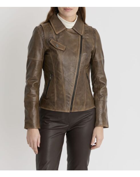 Blouson en cuir Lovely Wody vintage