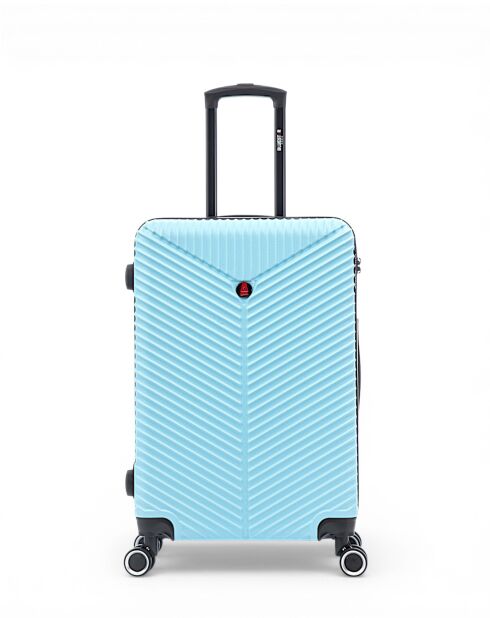 Set von 2 M/S Gaite 66,5 cm/56,5 cm himmelblauen Wochenend- und Kabinenkoffern