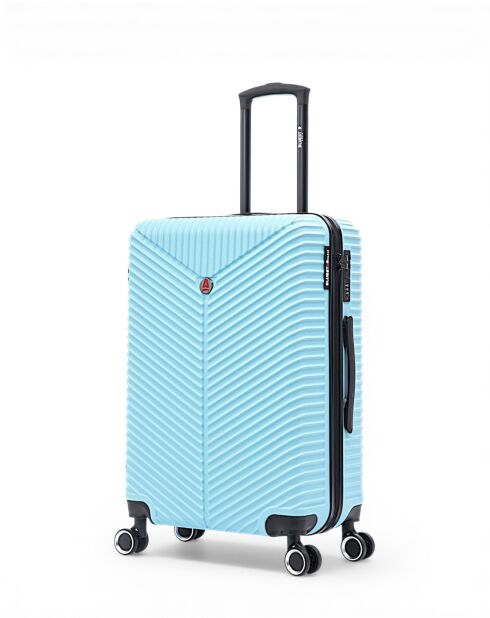 Set von 2 M/S Gaite 66,5 cm/56,5 cm himmelblauen Wochenend- und Kabinenkoffern