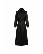 Robe en cuir Rinda noire
