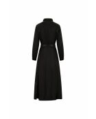 Robe en cuir Rinda noire