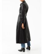 Robe en cuir Rinda noire