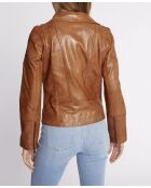 Blouson en cuir Lovely Waxed camel